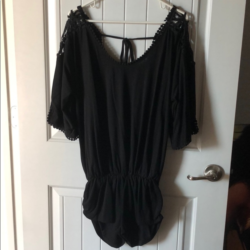 Black shorts romper